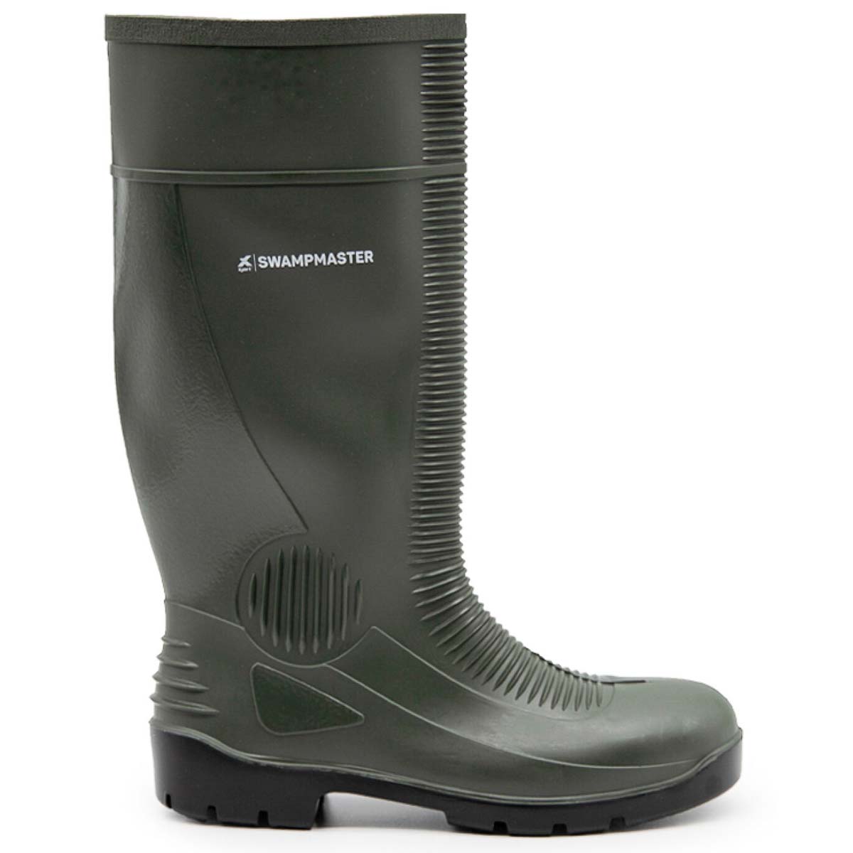 Swampmaster Contractor S5 Safety PVC Wellington Boot - Green