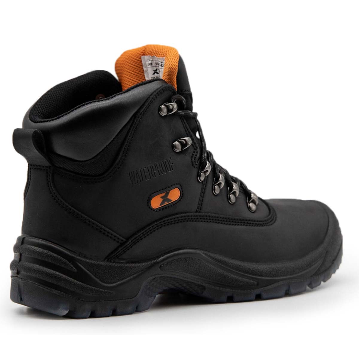 Xpert Typhoon Waterproof S3 Safety Boot - Black - Rear