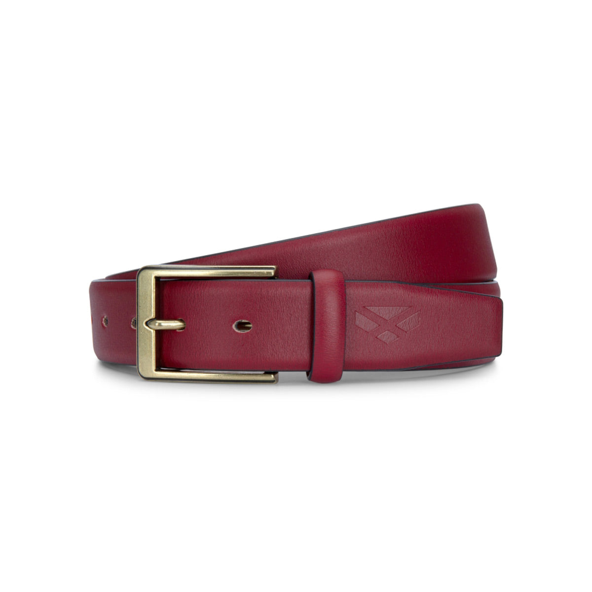 Hoggs of Fife Feather Edge Leather 3.5mm Belt